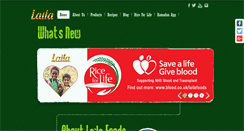 Desktop Screenshot of lailafoods.com